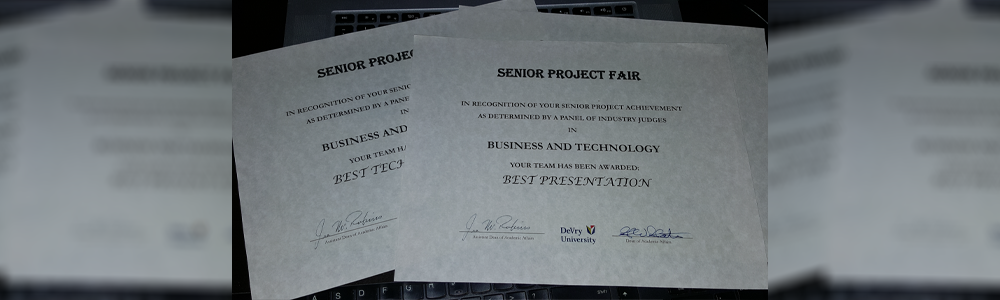 Our Senior Project awards